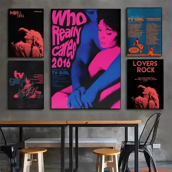 電視女孩法式出口情人搖滾海報高清藝術帆布畫家居客廳臥室酒吧美學裝飾 10 最佳銷售 法國海報 - №1