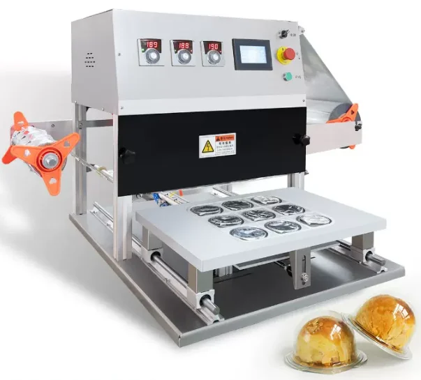 Automatic Tray Sealer Best Selling Modified Atmosphere Packaging Continuous Tray Sealing Machine Vacuum Gas Tray Sealing Machine