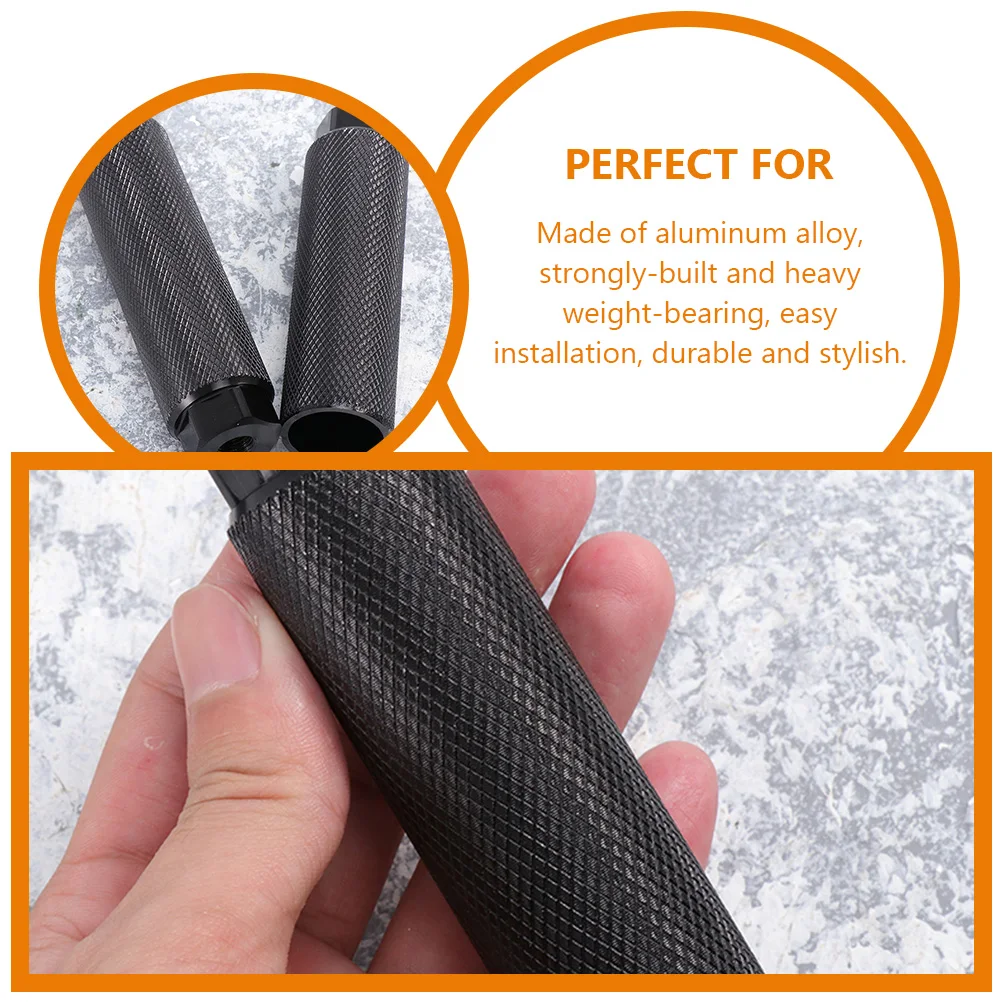 

4pcs Bike Aluminum Alloy Rear For Bicycles Sturdy Cylinder Detachable Cycling Metal Non-Slip Pegs For Rear Axles Pegs