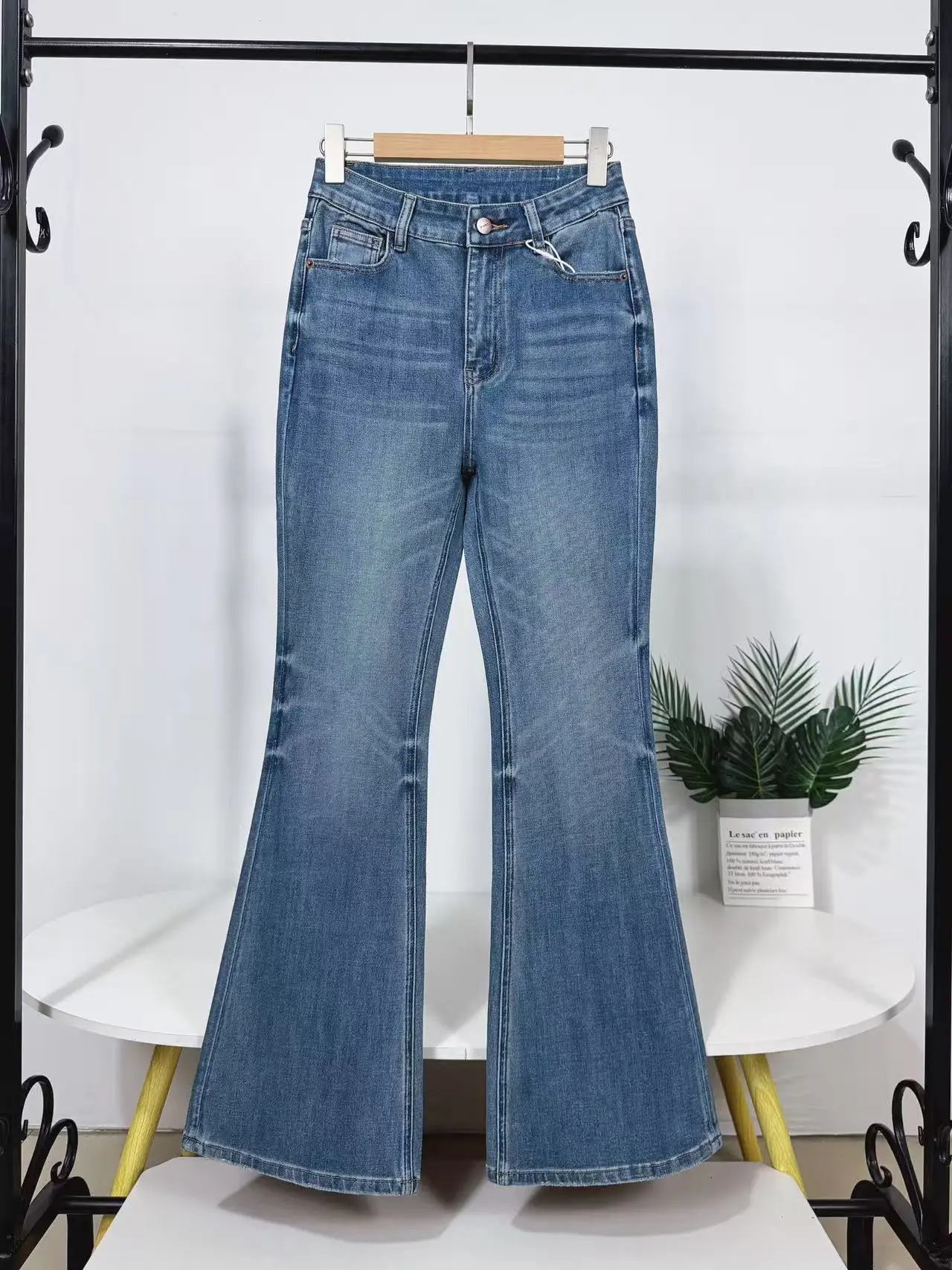 

Джинсы женские с высокой талией, облегающие, из смесовой ткани, модные длинные брюки, сексуальные, осенне-зимние, джинсовые, с высокой талией