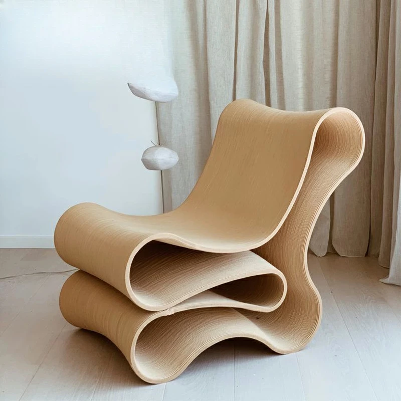 

Nordic fiberglass noodle chair creative special-shaped folding chair art modern leisure single back chair