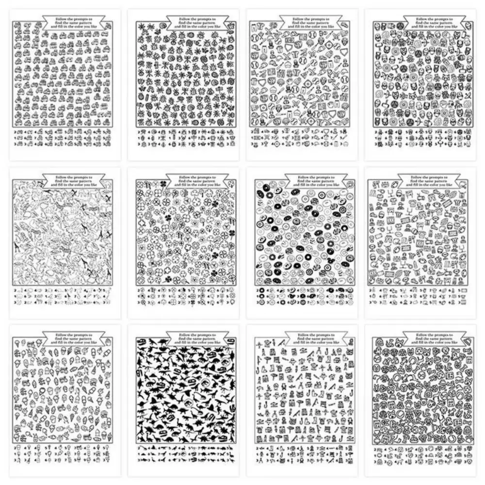

Professional Look And Color Find Book Color Filling Thick Paper Find Coloring Book Stationery DIY Coloring Activity Book
