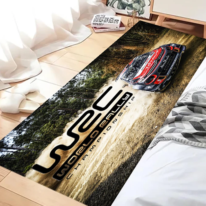 Entrance World Rally Championship WRC Printed Carpet Living Room Kitchen Bathroom Anti-Skid Area Rug Kid Bedroom Mats Home Decor