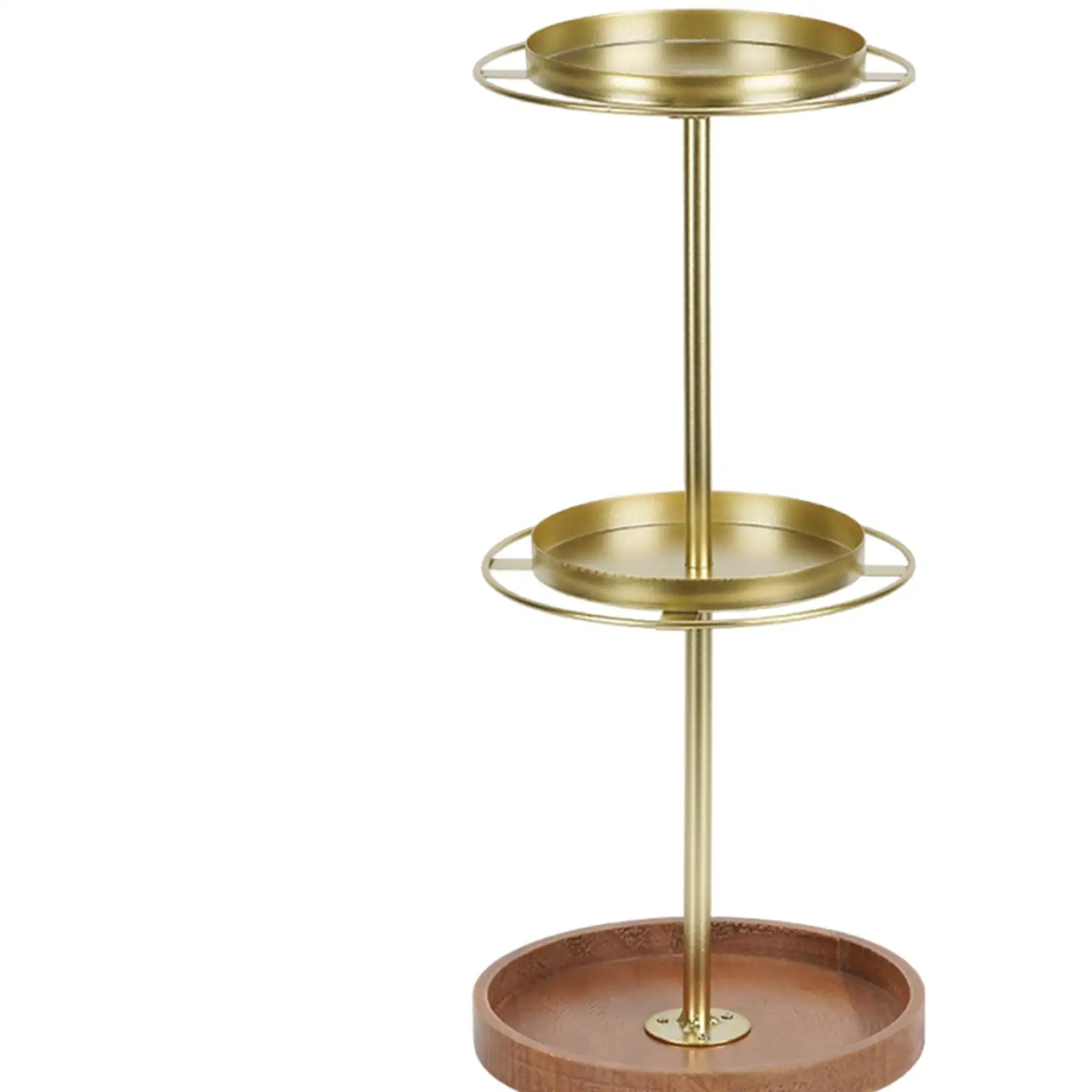 

Многоуровневая вращающаяся подставка для очков, органайзер для косметики и аксессуаров, 6,7x15,7 дюймов, многофункциональная, для украшений, с деревянным основанием