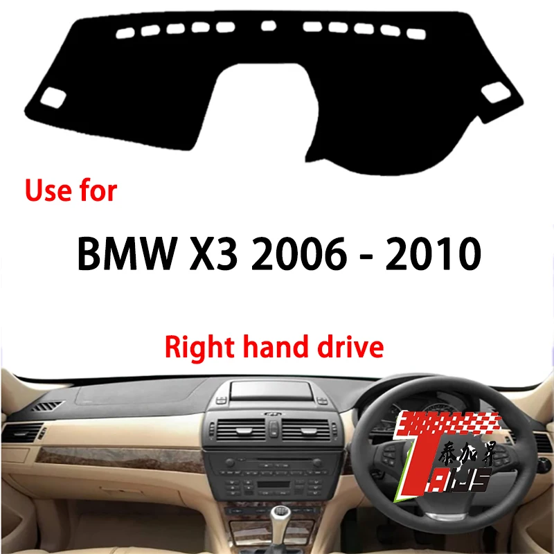 TAIJS Factory 3Colors Casual Polyester Fibre dash covers for cars BMW X5 2006 2007 2008 2009 2010 Right hand drive