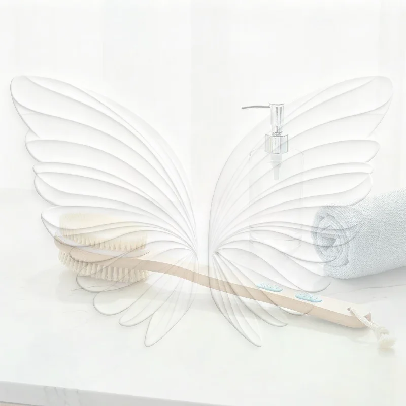 Bristle Shower Brush with Non-slip Long Wooden Handle Exfoliating Massage Scrubber for Back Foot Body Bathing