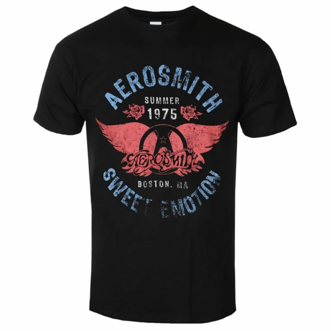 Aerosmith - Sweet Emotion Print T-shirt for Everyday and Music Festival Wear Rock Style Items for Men and Women T-shirt