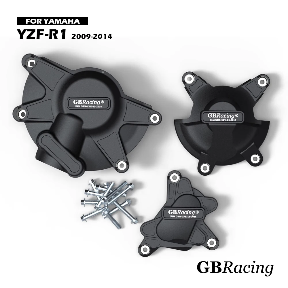 R1 2009-2014 GBRacing Engine Protect Cover For YAMAHA YZF-R1 Motorcycle Clutch Pulse Protection Cover Accessories