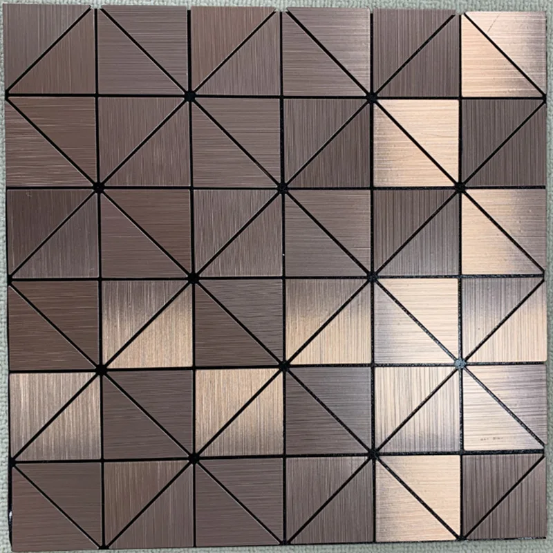 Metalen wandpanelen zelfklevende Alcobond mozaïektegels voor tv-functie muur keuken backsplash decor