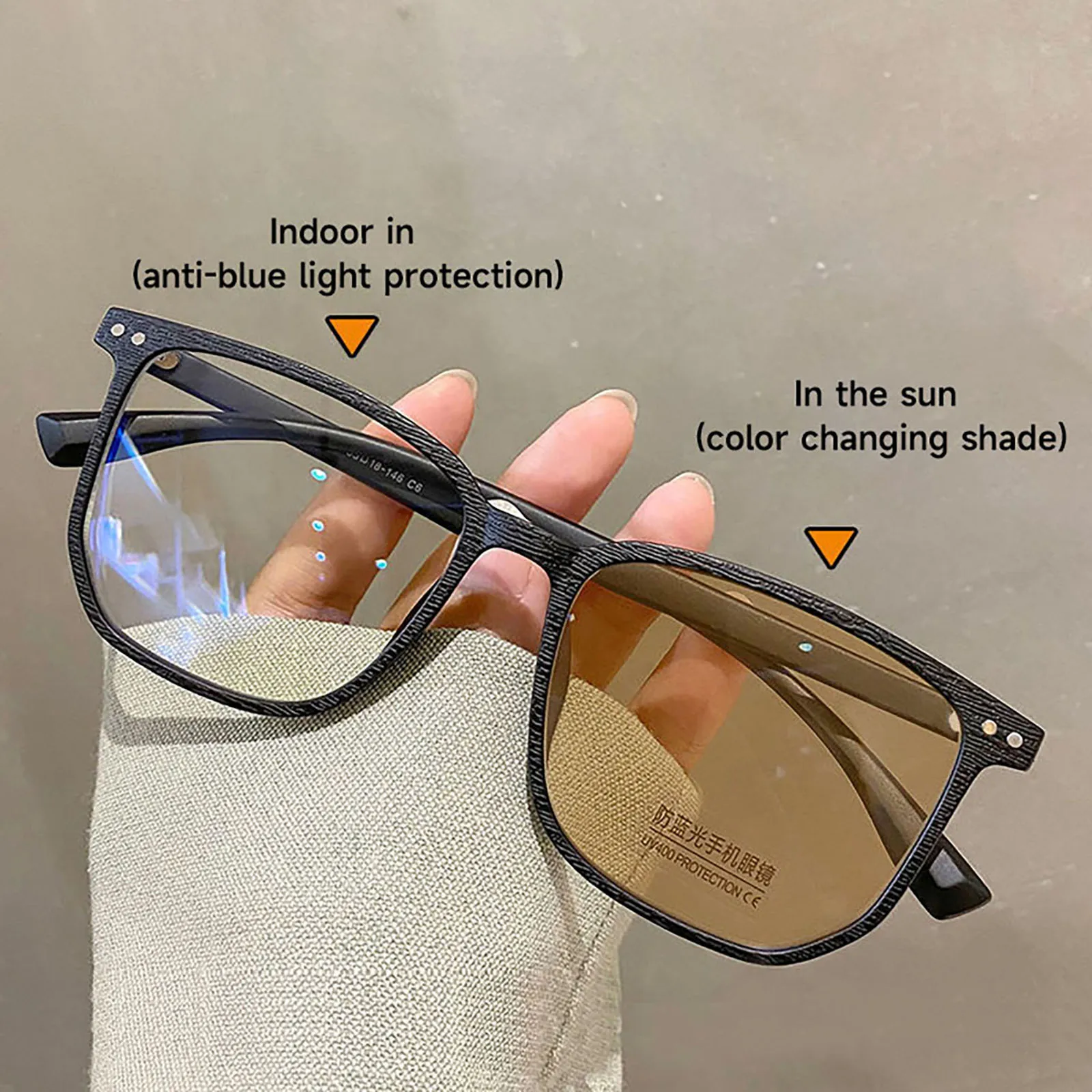 Zilead 0-0.5-1-1.5-2-2.5-3-3.5-4 Photochromic Myopia Glasses Women Men Discolored Eyeglasses Colorchange Nearsighted Eyewear