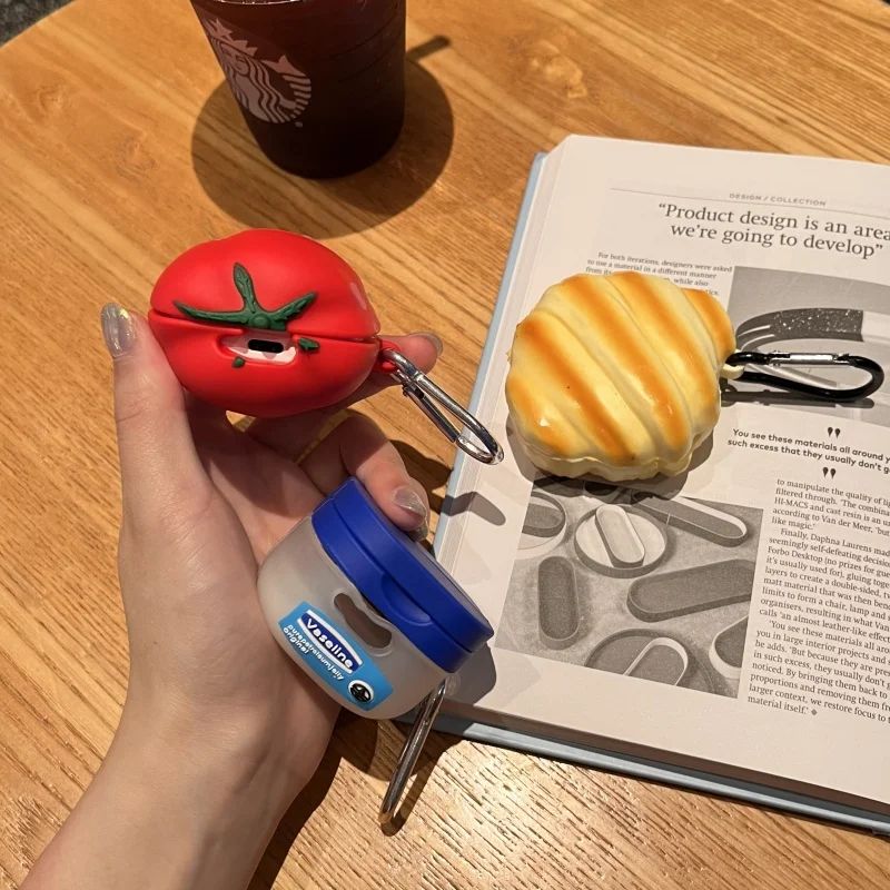 حافظة واقية من السيليكون لهاتف Redmi Buds 6 Active Tomato اللاسلكية لسماعات الرأس غطاء حماية مضاد للغبار #1