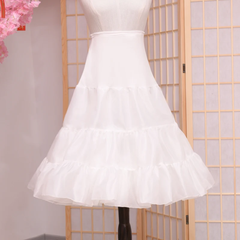 Women Girl Peticoat Underskirt Lolita Petticoat Skirt No Hoops Poofy Dress Wedding White Ball Gown Skirt Black Cancan Skirt