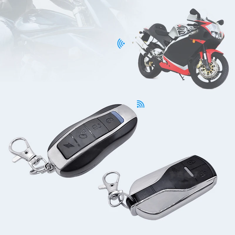 

Motorcycle Anti-Theft Alarm System Wireless Remote Engine Starter Stop With Remote Controller Key Module Horn For 12V Motorcycle