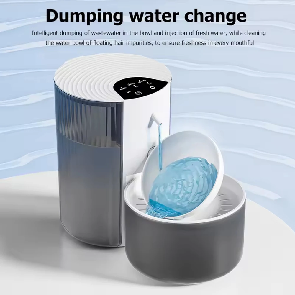 Automatic Large Capacity Water Dispenser For Cats Pet Intelligent Water Dispenser, Clean And Dirty Separation, Dumping Type