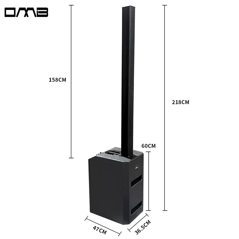 IPX1000 12 pulgadas 1200 vatios columna rango completo MP3 Clase D 3 vías activo y pasivo 2 altavoces de rango completo Bluetooth