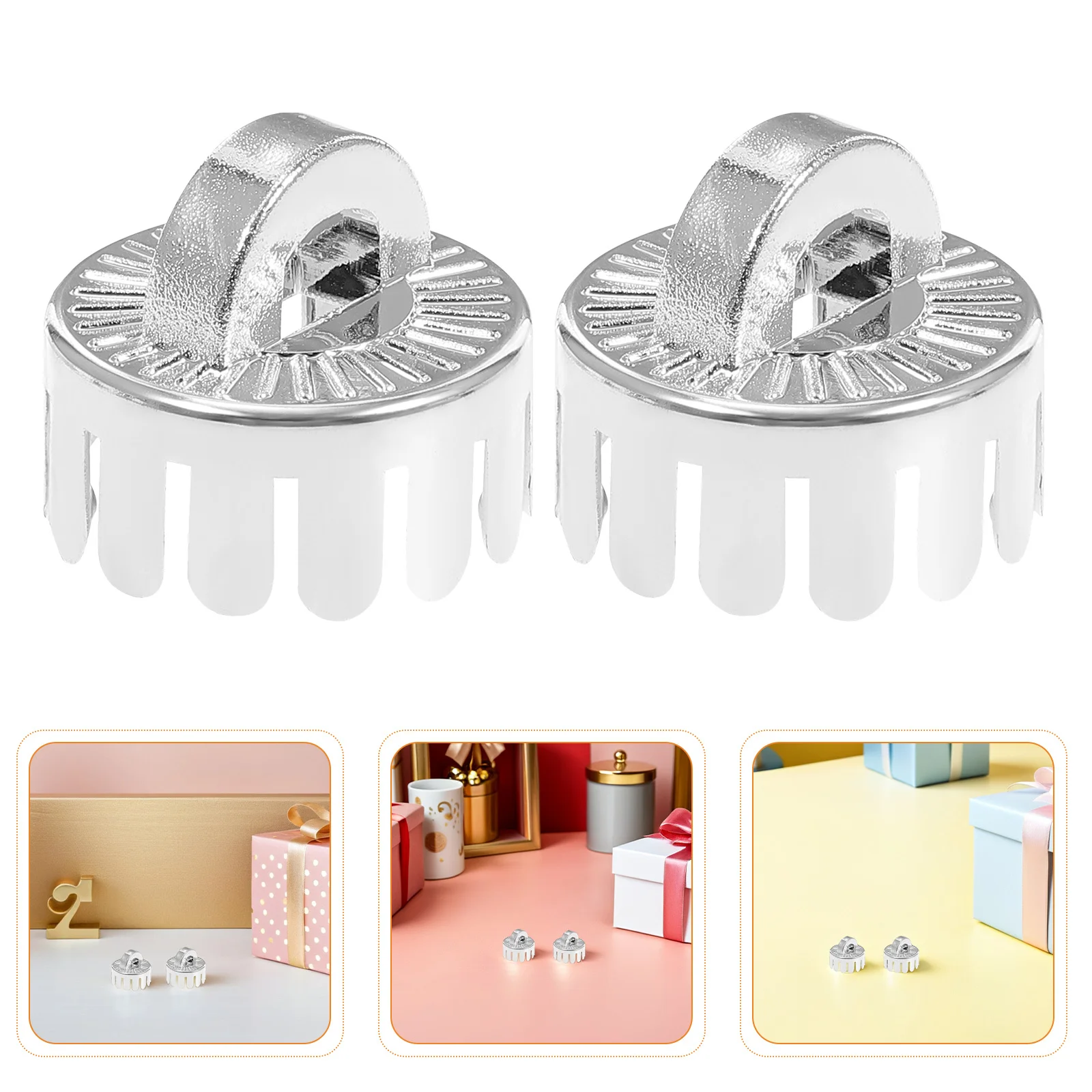 

100Pcs Holiday Ornament Caps Artistic Design Plastic Covers for Christmas Tree Decorations DIY Baubles Wedding Birthday Party