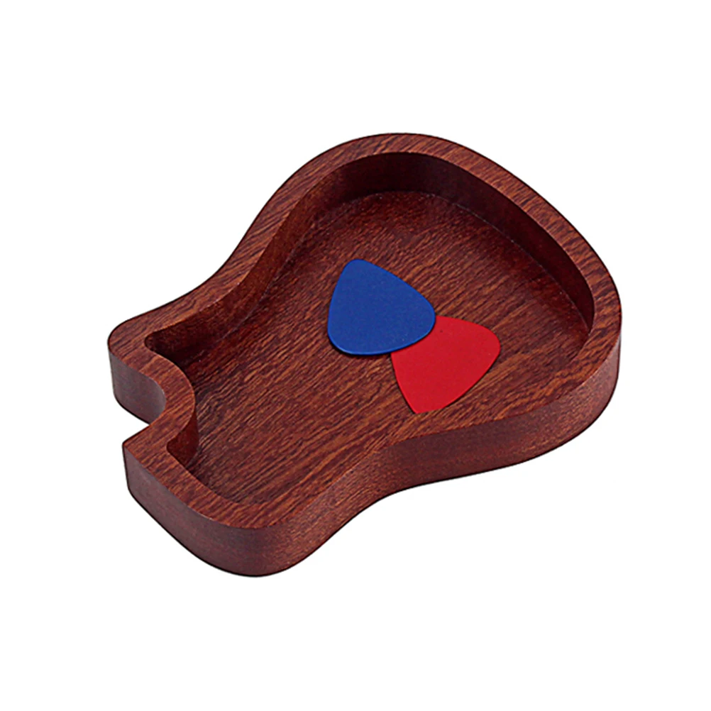 

Wooden Guitar Pick Holder Durable Storage Box for Accessories Easy Access High Grade Material Perfect Gift Music Lovers Guitar