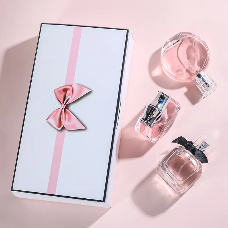 Caja De regalo De Eau De Parfum De 90ML (30ml x 3 uds.), Spray femenino, aroma ligero fresco, notas Chypre afrutadas florales, juego De Perfume De larga duración para mujer