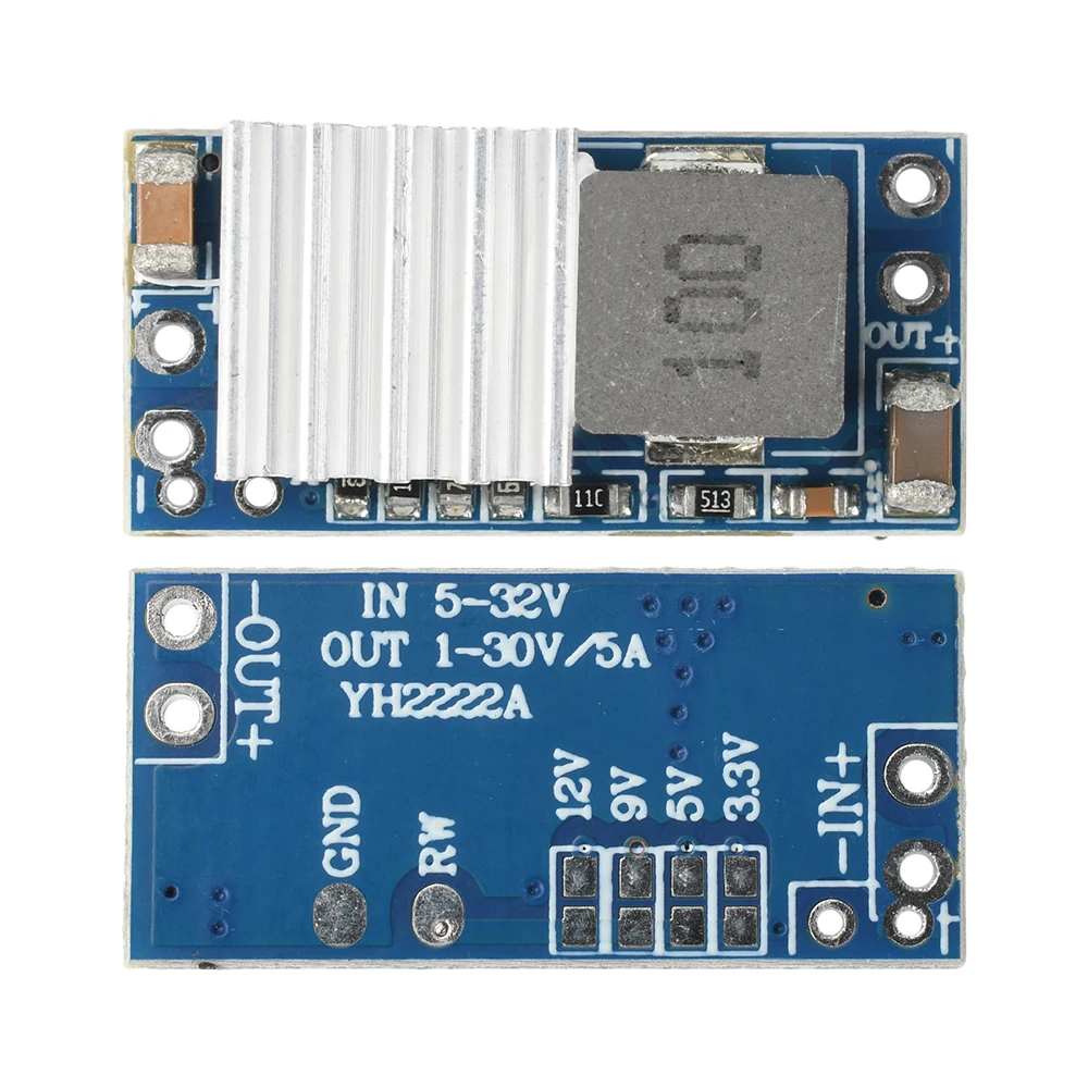 DC-DC Buck Boost Module 5A 6A Mini Power Module 3.3V 5V 9V 12V Fixed Output for Drone Model BEC