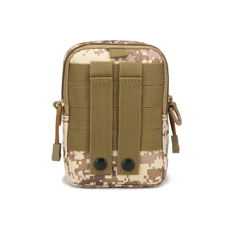 Tas Sabuk Tas Pinggang Molle Taktis Tas Bahu Dompet Casing Ponsel Militer Pria Kamuflase Tahan Air Berkemah Berburu Kantong EDC