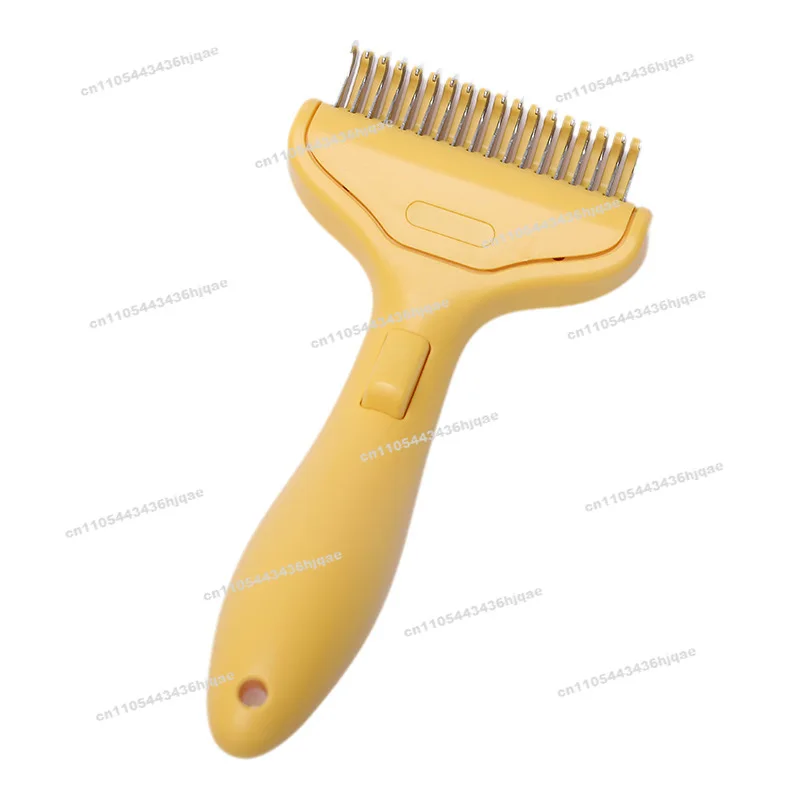 Pet Knot Comb Cat Special Hair Removal Comb Dog Thin Bristle Artifact Stainless Steel Cat Hair Cleaning Brush