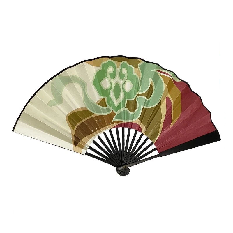 Honkai Star Rail Tingyun Ancient Style Folding Fan Cosplay Weapon Costume Handheld Cloth Fan Anime Ting yun Party Props Acc