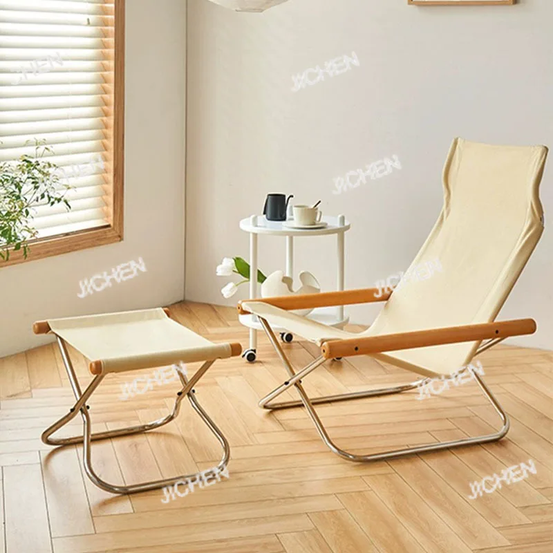 

Складное кресло-шезлонг для балкона, дома, отдыха на природе, пляжа, портативное, штабелируемое