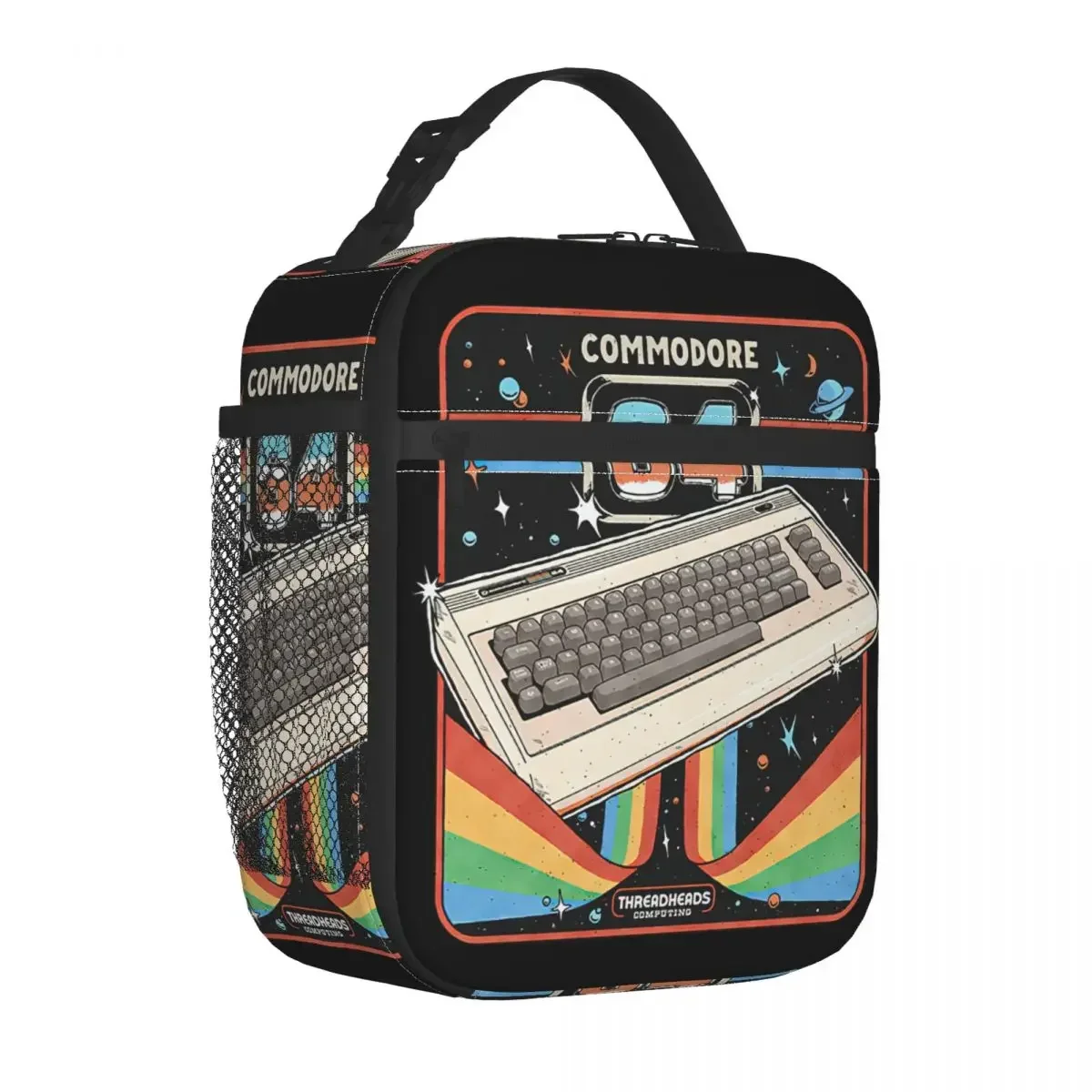 Commodore 64 Advanced Home Computer Insulated Lunch Bag High Capacity Meal Container Cooler Bag Tote Lunch Box Office Girl Boy