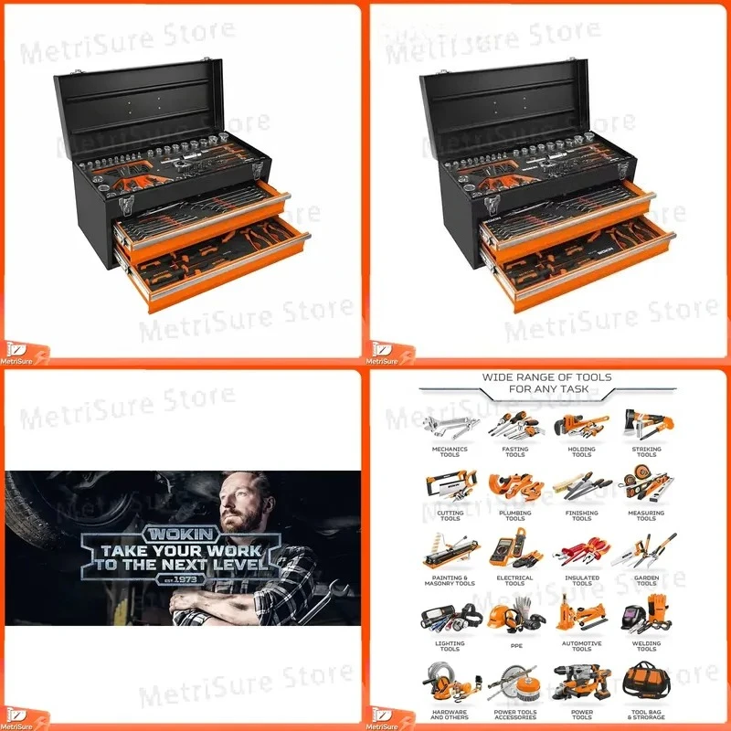 132-Piece Industrial Repair Tool Kit Professional Handicraft Tools Set for Maintenance and DIY Projects High Quality