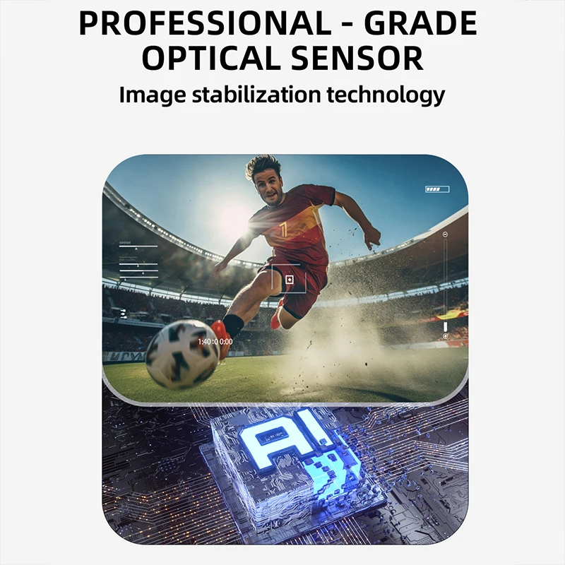 2025 800W Pixel Camera VideoGlasses com tecnologia de estabilização de imagem Bluetooth Chamada Assistente de voz AI Coisas Reconhecimento