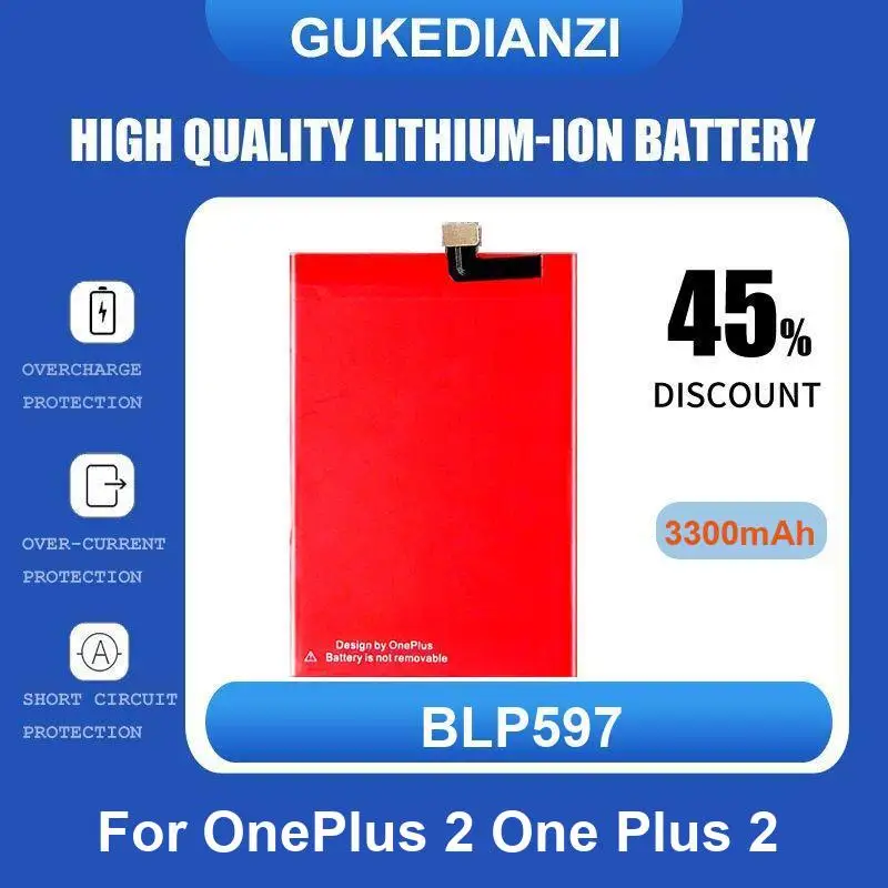 

BLP597 Аккумулятор мобильного телефона для OnePlus 2 One Plus 2 3300 мАч, высокое качество