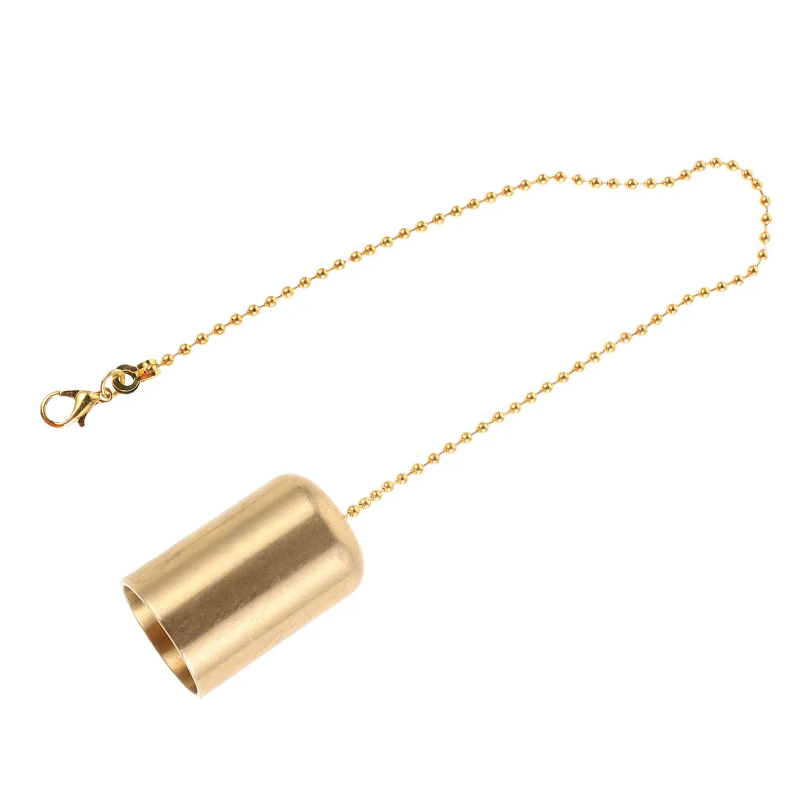 Vintage Golden Snuffer Brass Bell Shaped Extinguisher Decorative Flame Snuffer Safety Tool for Wine Bottle Lamps