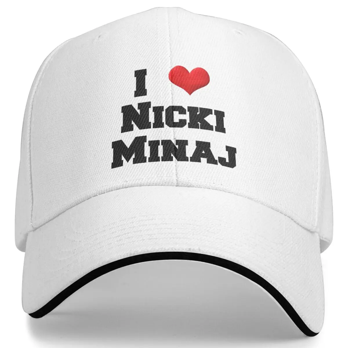 

I Love Nicki Minaj Stylish Rapper Baseball Cap Men Adult Custom Logo Trucker Hat Spring Casual Outdoor Gym Snapback Cap