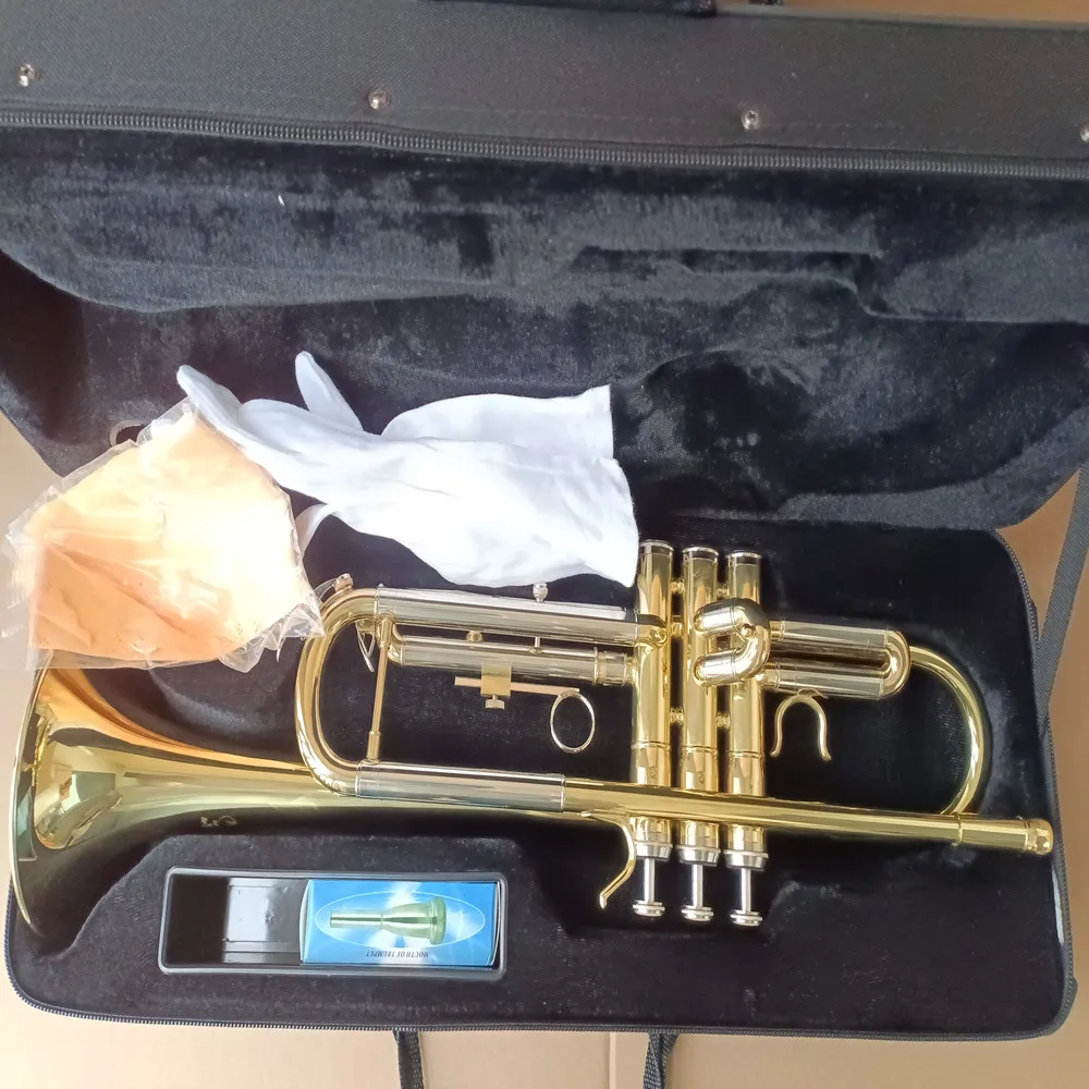 B-Flat Trumpet JYTR-E108 for Beginners - Rich, Resonant Sound, Jazz-Ready, Durable White Copper Body, Expertly Crafted, High-Qua