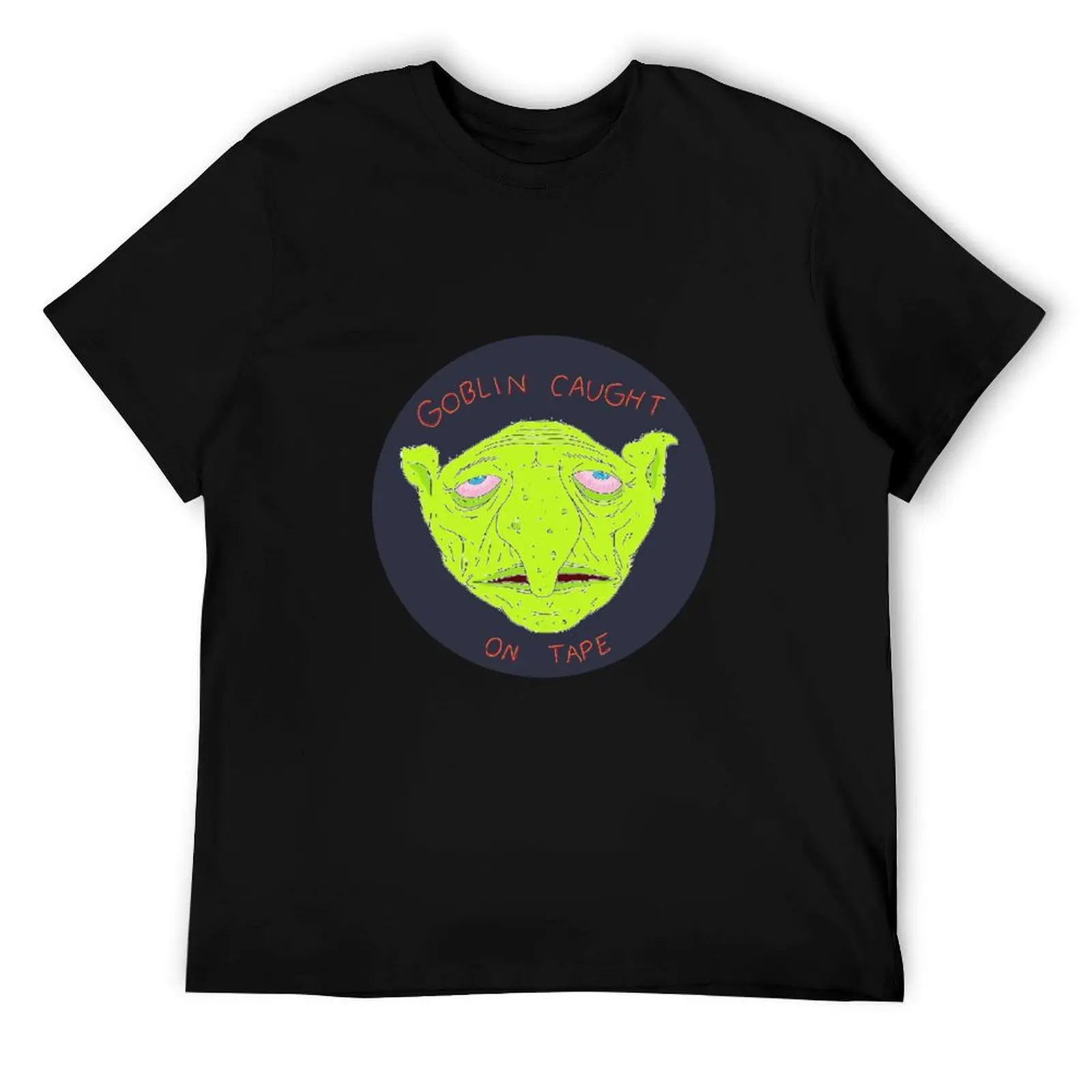 

Goblin Caught On Tape Smiling Friends - Adult Swim T-Shirt t shirts for man graphic vintage men t shirt cotton 100% T-Shirt
