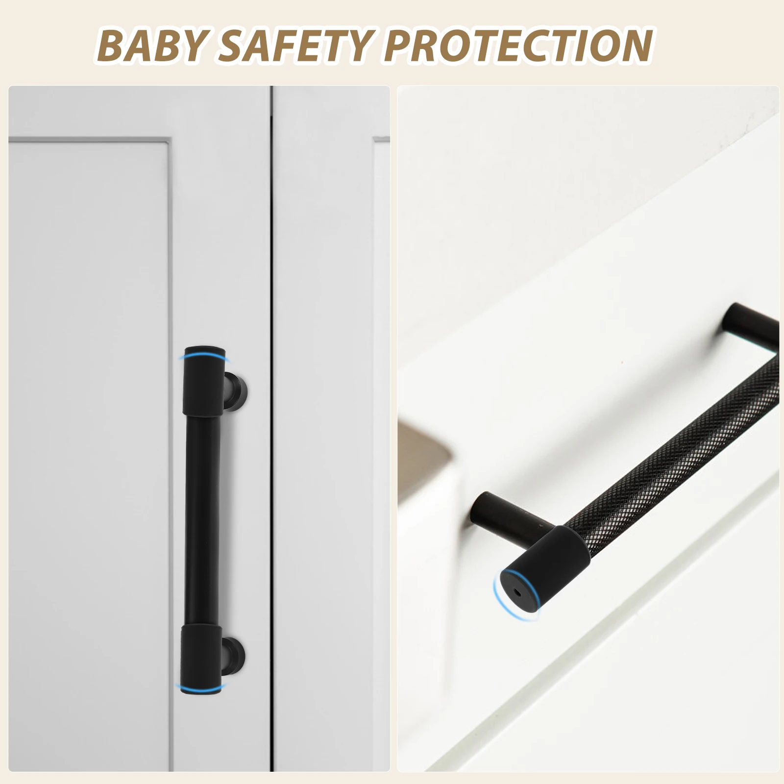 

6pcs Silicone Anti collision Drawer H Guards Baby Child Safety Furniture Protection Door Mirror Protectors Glass Corner Guard