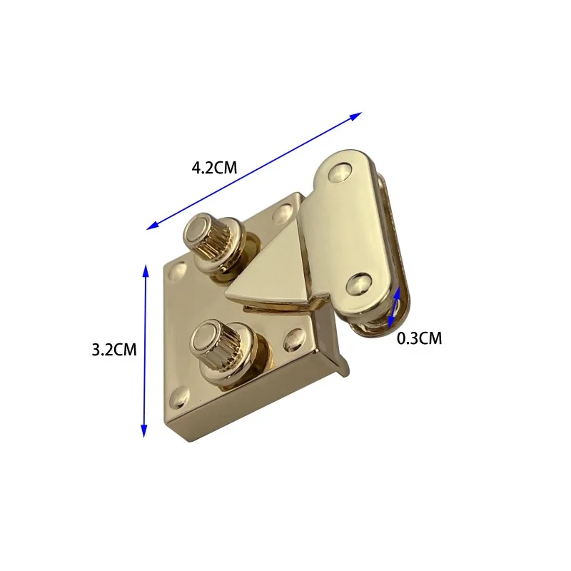 Botón de bloqueo de Metal para bolsos, cierre de Hardware de equipaje, piezas de bolsa, accesorios de aleación de Zinc