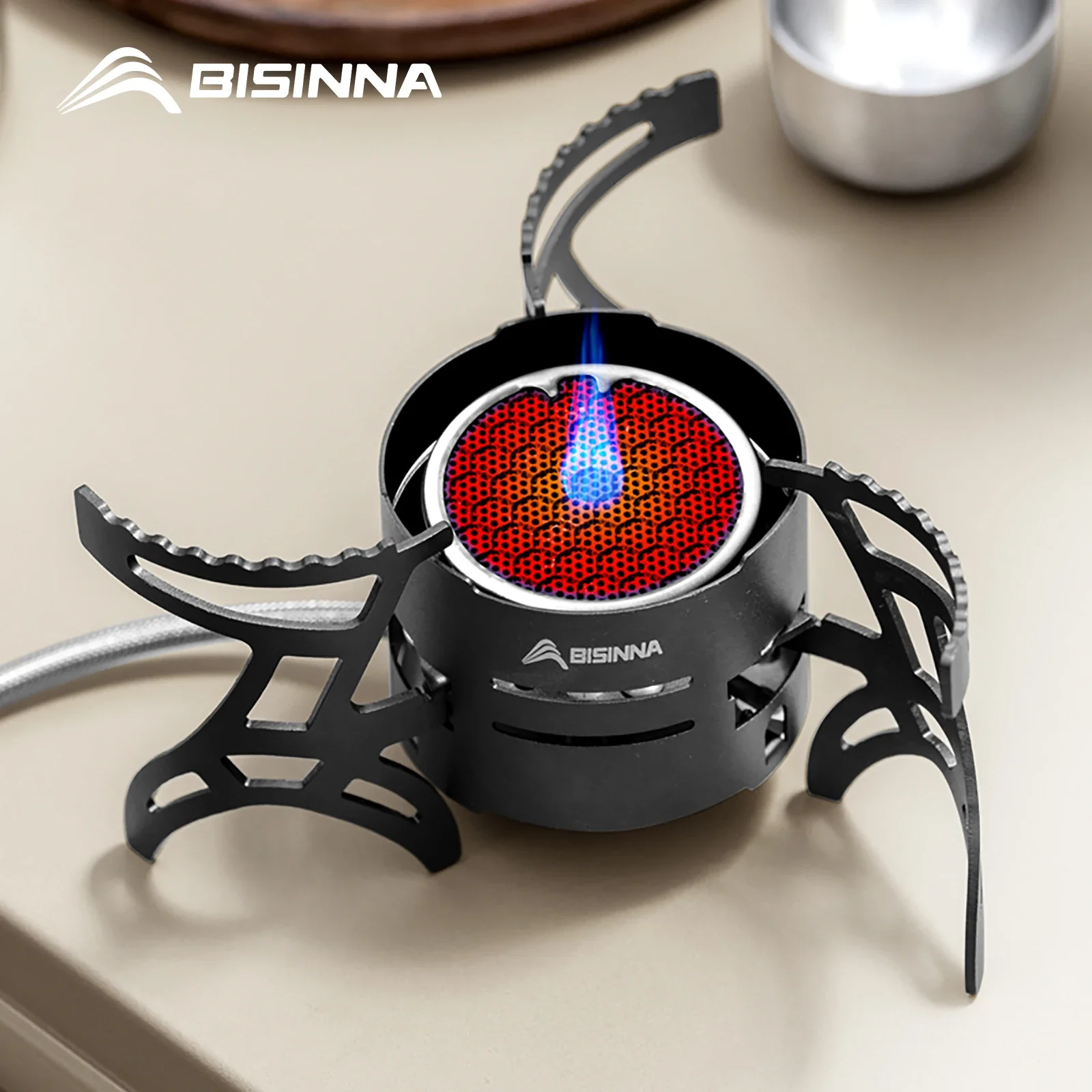 

New BISINNA Camping Infrared Burner Outdoor Mini Stove 3600W High Power Ultralight Folding Gas Burner Hiking Picnic Camp Supplie
