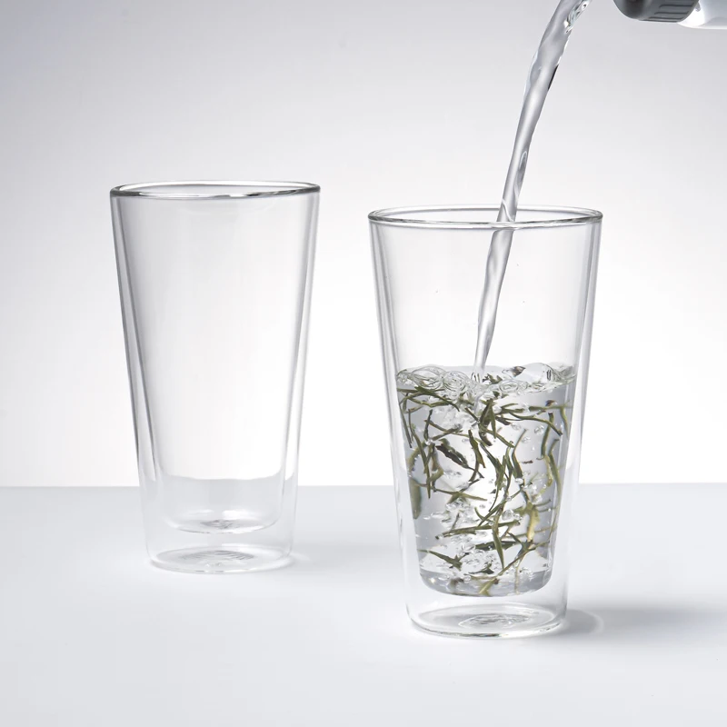 

Двухслойная стеклянная чашка Mrwater с теплоизоляцией, большая чашка для кофеина, чая, питьевой воды для офиса, домашнего использования