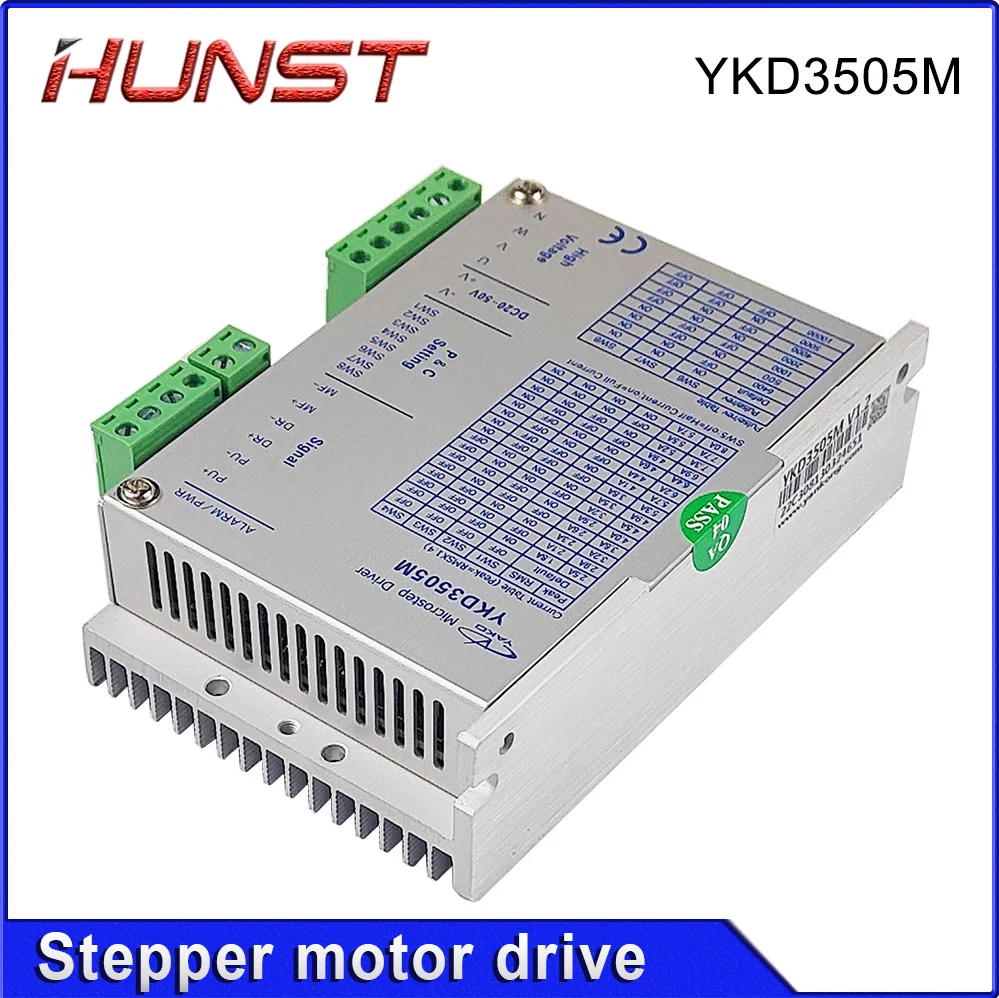 HUNST YAKO محرك متدرج سائق YKD3505M لـ 3 مراحل 42 ~ 86 مم (NEMA 17 ~ 34) محركات متدرجة التي تتسع أقل من 5.7 أمبير.