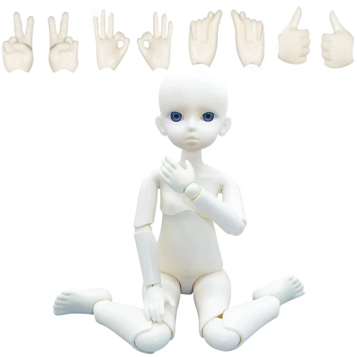 

30CM DOLL 1/6 Bjd Doll Mechanical Joint Body Naked Doll Practice Makeup Doll Kids Girls Doll Toy Gift Buy Doll Get Free Gesture