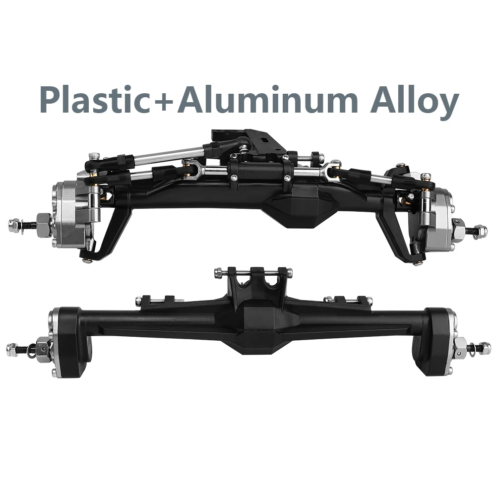 H10 Portal of Rechte As Kunststof + Messing of Aluminium Legering Voor- en Achteras Complete Assen voor Vanquish 1/10 RC Crawler Auto Upgrade