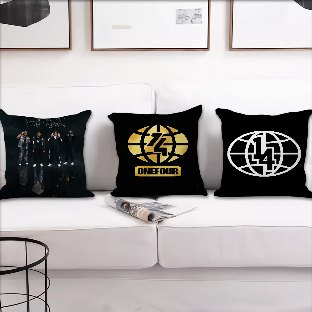 Onefour Hip Hop Rapper cushion cover Pillow Case Square Cushion Room Bedroom Headboard Sofa Living Backrest Nap Time