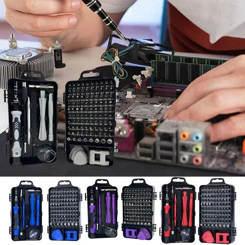 

Magnetic Precision Screwdriver Set Portable 115 in 1 Mini Repair Tool Kit Electronics Repair Kit Precision Screwdriver Bits for