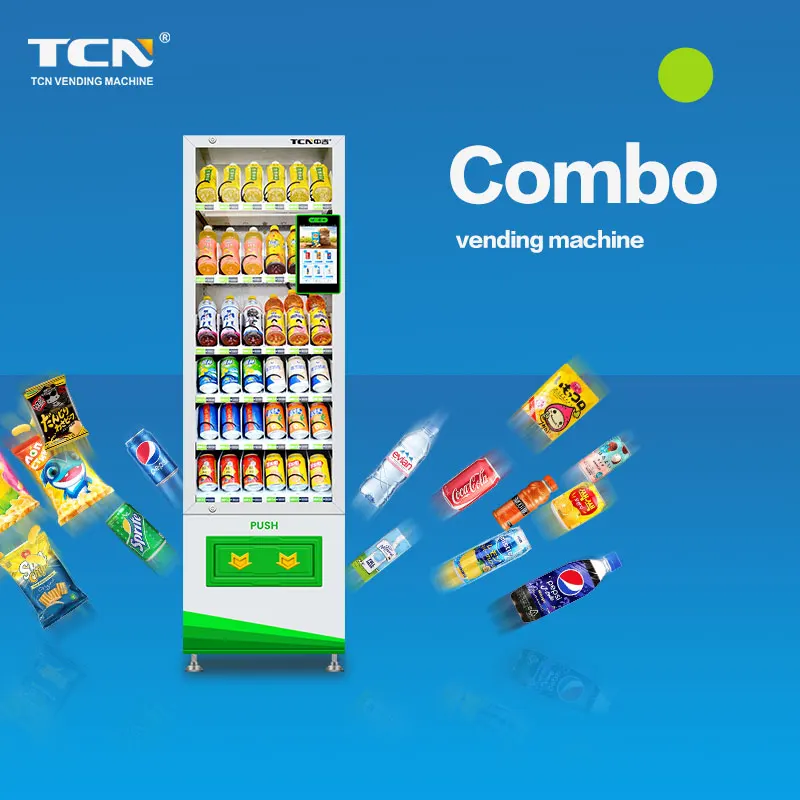 TCN Vending Machine Small Business Machine Ideas Slim Cashless Vending Machine With QR code For Southeast Asia