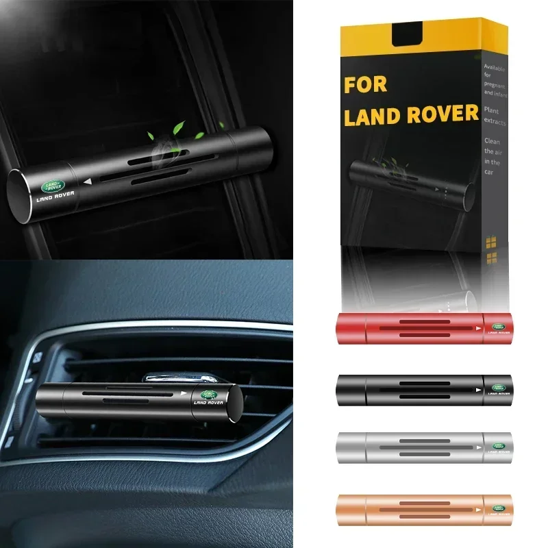 Car Air Freshener Vent Clip Cylindrical Car Diffuser with 1 Refill Sticks For Land Rover Range Rover Freelander Discovery Evoque