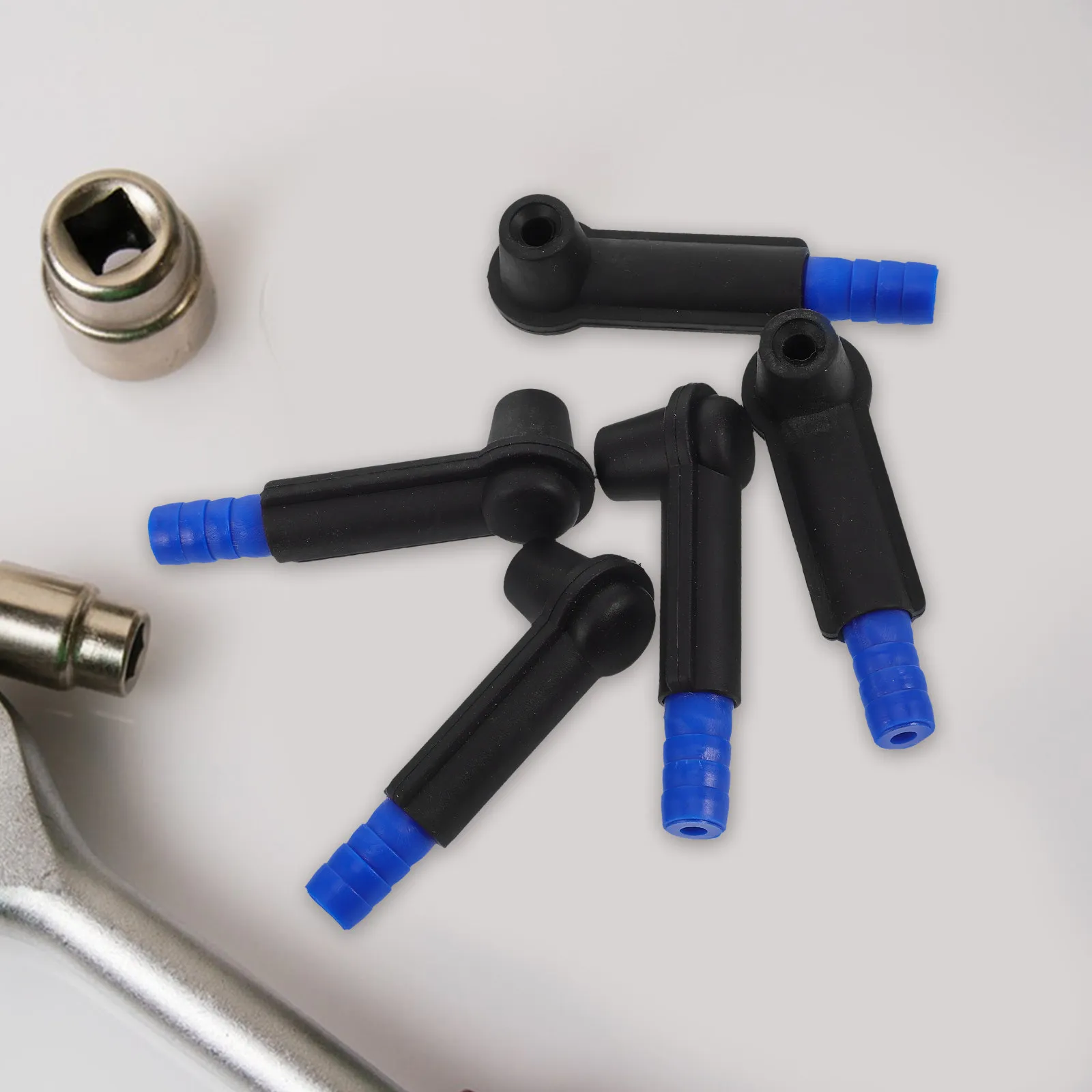 5Pcs Universal Brake Oil Changer Adapter Hose Connector for Brake Fluid Exchange Professional Car Tool Truck Supply