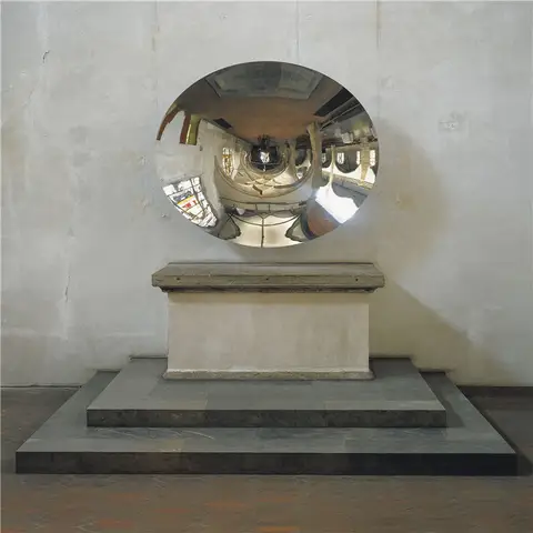 오목 거울 하늘 거울 스테인레스 스틸 배경 벽 펜던트, 거실 침실 빌라 벽 장식, 30cm-160cm