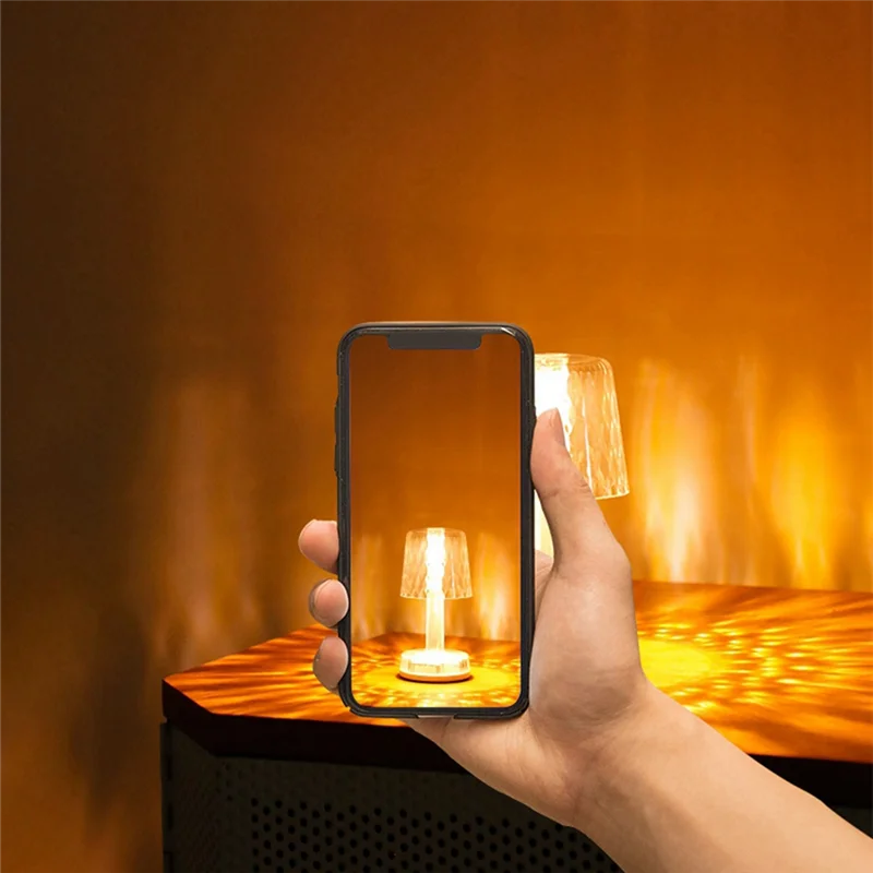 

IALJ-LED хрустальная настольная лампа, проекционные ночные светильники, USB, 3 типа освещения, ночник, перезаряжаемая прикроватная лампа