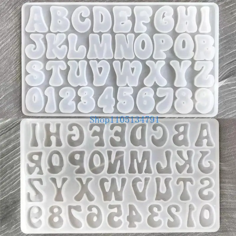 98 litery formy do odlewania żywicy DIY numer alfabetu formy do odlewania biżuterii narzędzia rzemieślnicze